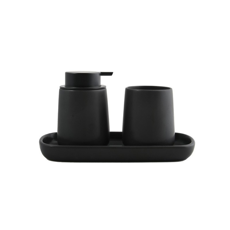 Spirella Plateau Céramique MAONIE Noir Mat MSV