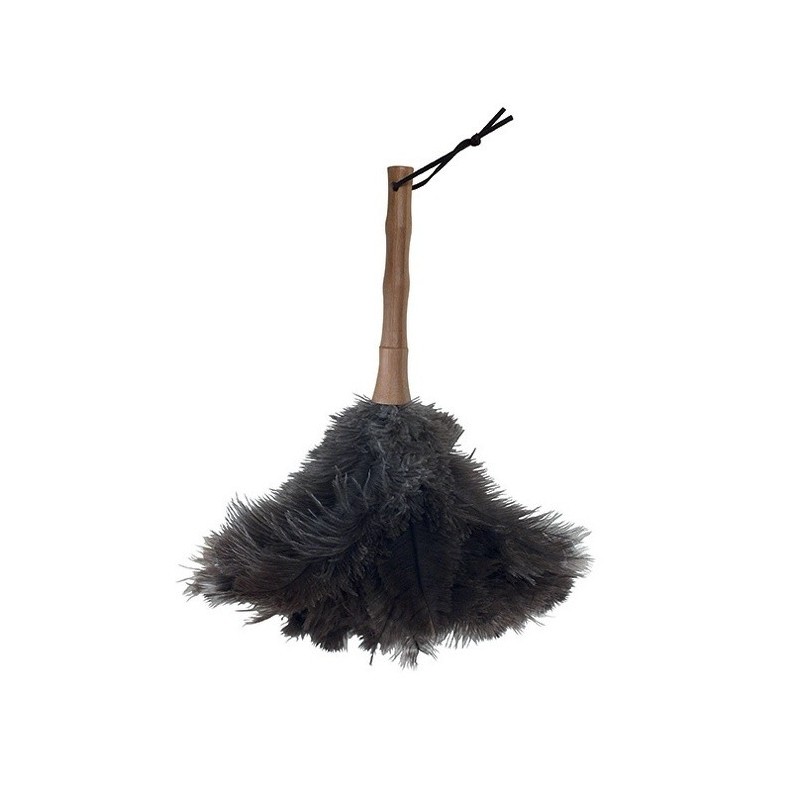 spirella Plumeau autruche manche Bambou 33cm MSV