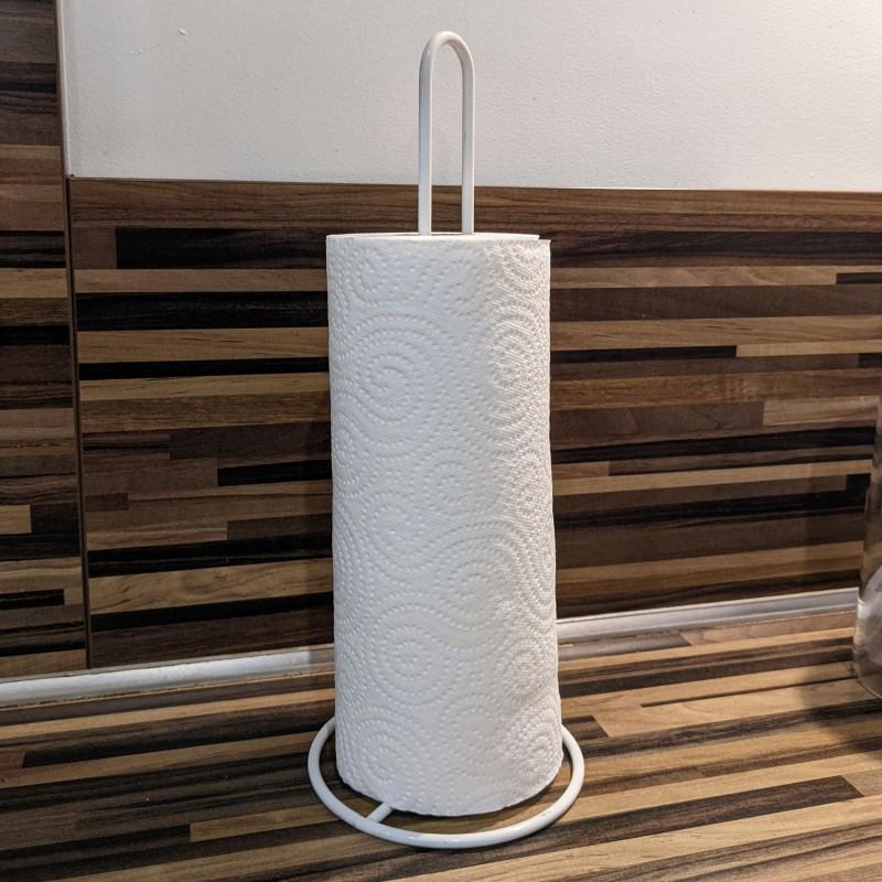 Spirella Porte Rouleau Essuie Tout Acier Blanc MSV