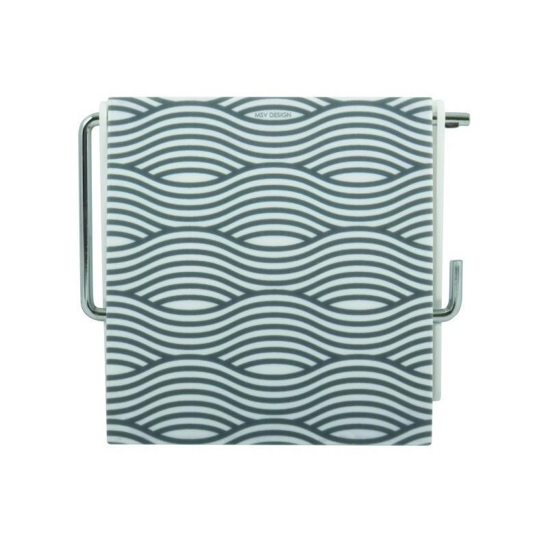 Spirella Porte Rouleau Papier Wc WAVE Gris MSV