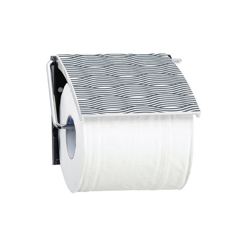 spirella Porte rouleau papier wc WAVE Gris MSV