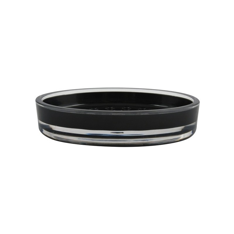 spirella Porte Savon Acrylique TAHITI Noir MSV