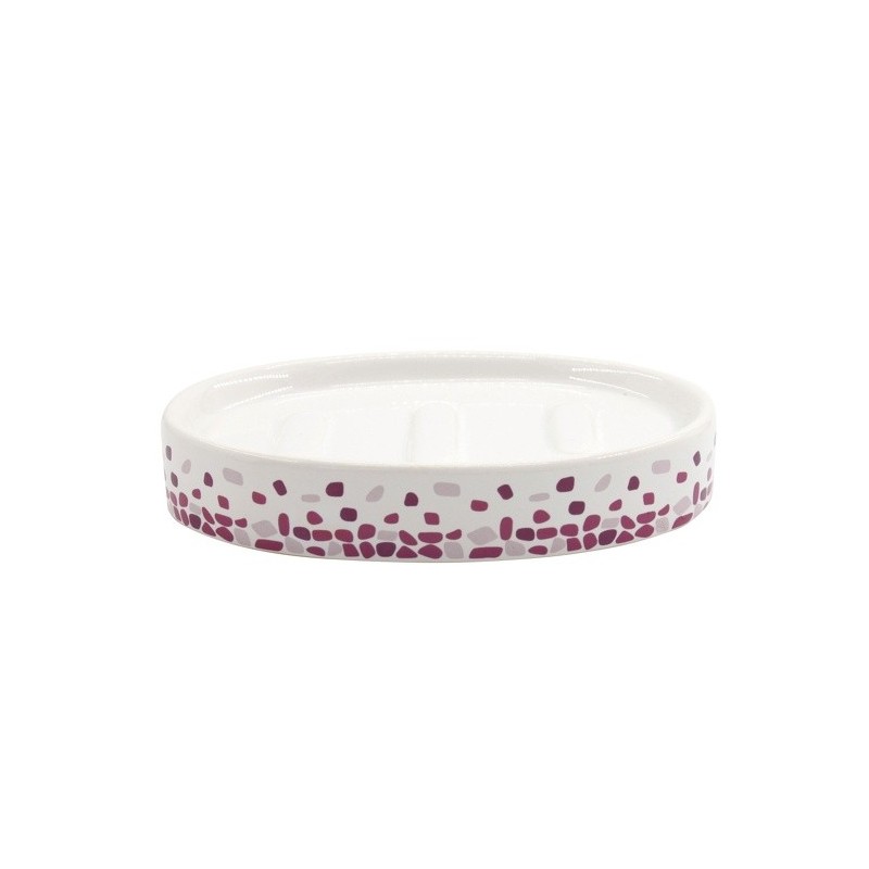 spirella Porte Savon Céramique BREST Fuschia MSV