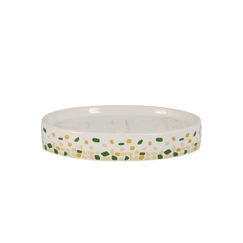 spirella Porte Savon Céramique BREST Vert MSV