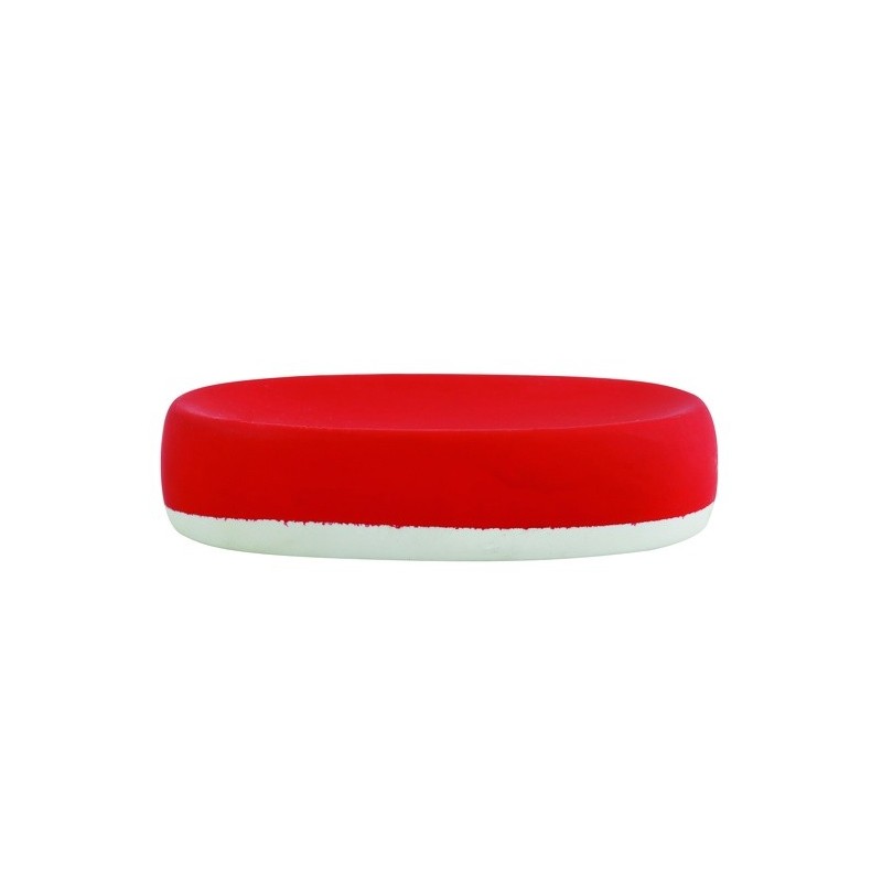 spirella Porte savon céramique CAGLIARI Rouge MSV