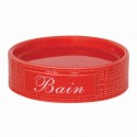 Spirella Porte Savon Céramique DINAN Rouge MSV