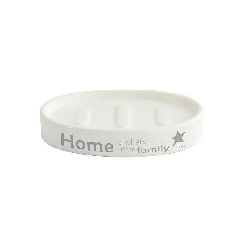 spirella Porte Savon Céramique HOME Blanc MSV