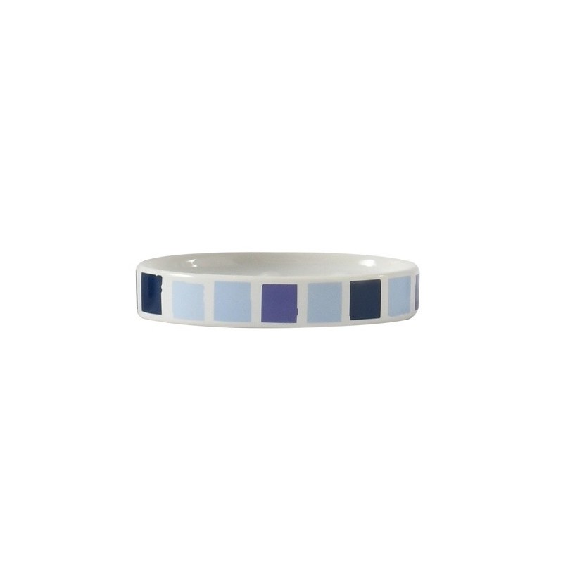 spirella Porte Savon Céramique MOSAIKO Bleu MSV