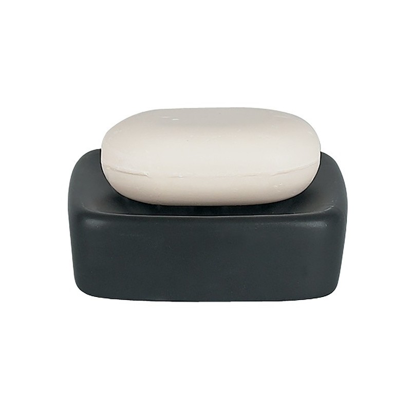 spirella Porte savon Céramique RETRO Noir Spirella