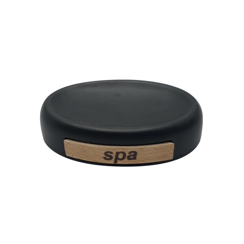 spirella Porte Savon Céramique SPA Noir MSV