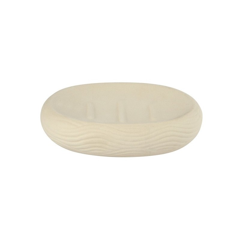spirella Porte Savon Céramique WAVE Beige MSV
