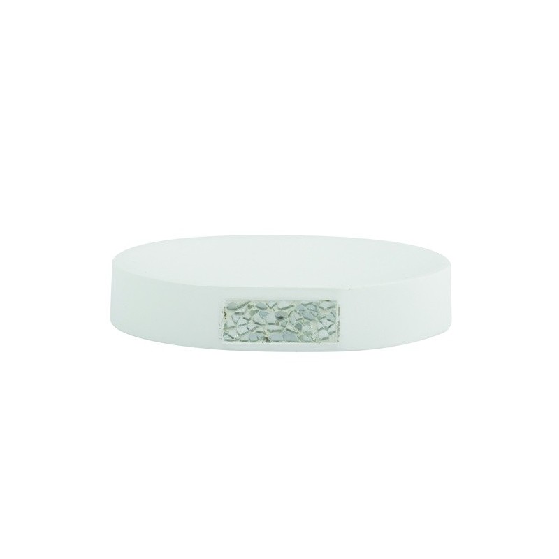 spirella Porte Savon Polyrésine LUANDA Blanc MSV