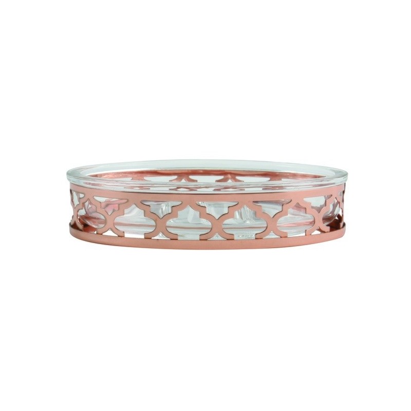 spirella Porte Savon Verre & Acier LAYLA Cuivré MSV