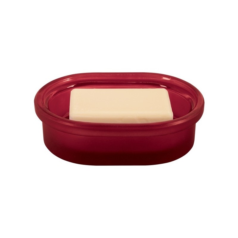 Spirella Porte Savon Verre YOKO Bordeaux Spirella