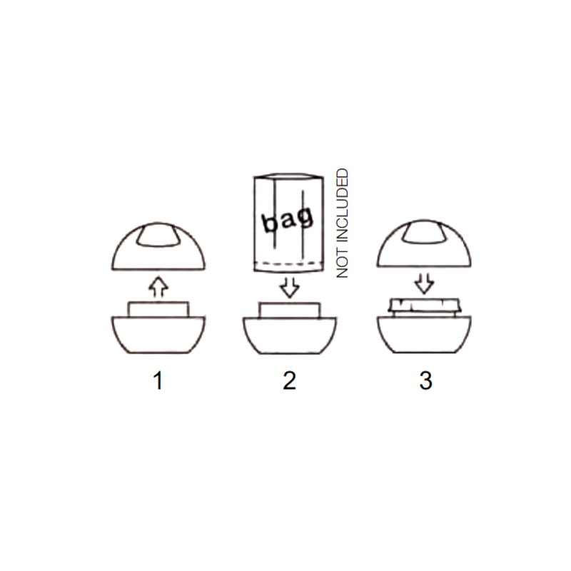 Spirella Poubelle 1L Bowl-matt Aqua Spirella