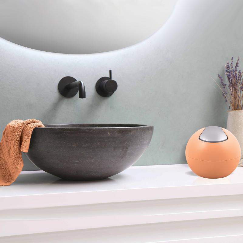 Spirella Poubelle 1L Bowl-matt Pêche Spirella