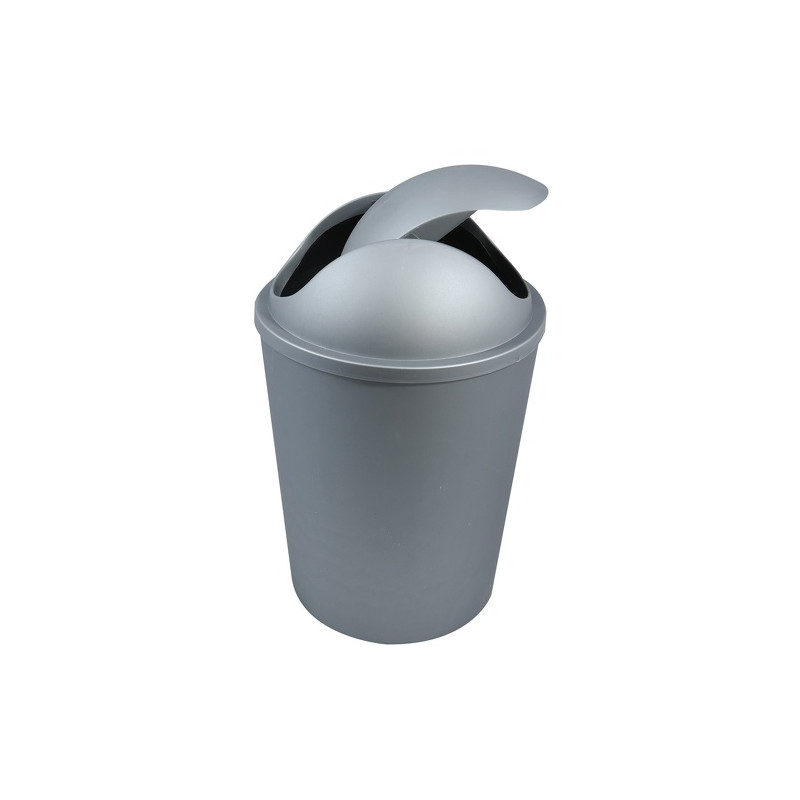 Spirella Poubelle à  Bascule AKO 5 5L Argent MSV