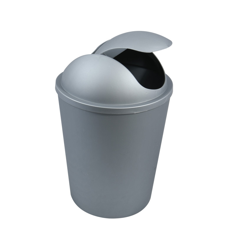 Spirella Poubelle à  Bascule AKO 5 5L Argent MSV