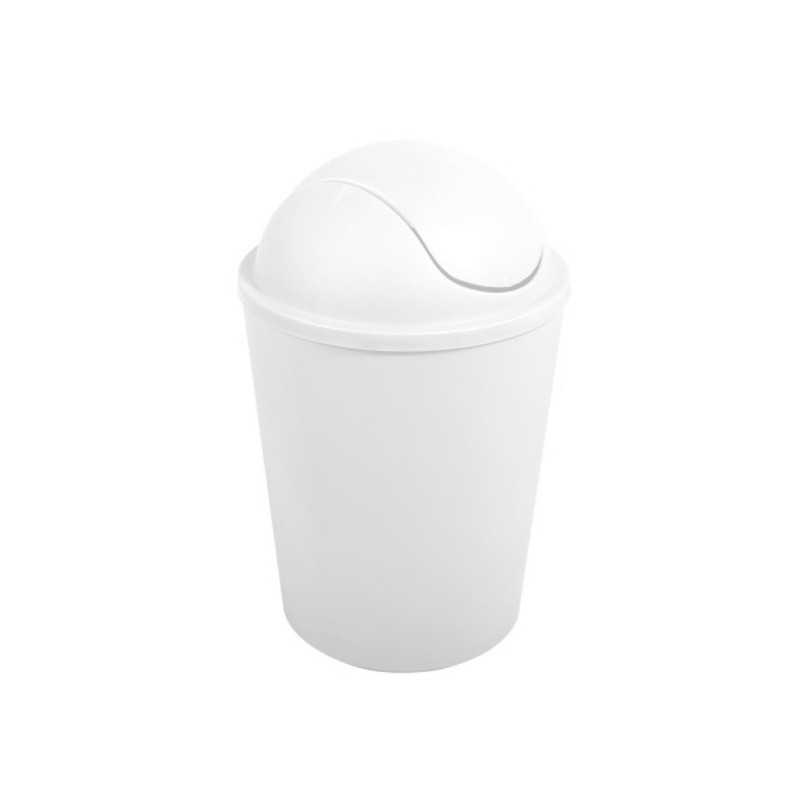 spirella Poubelle à  bascule AKO 5 5L Blanc MSV