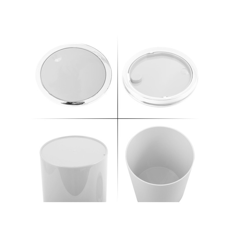 Spirella Poubelle à  Bascule KAMAKA 6L Blanc MSV