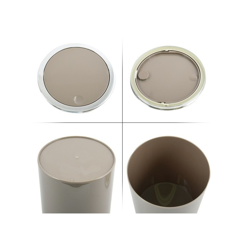 Spirella Poubelle à  Bascule KAMAKA 6L Taupe MSV