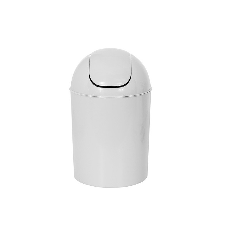 spirella Poubelle à  bascule ronde 5L Blanc MSV