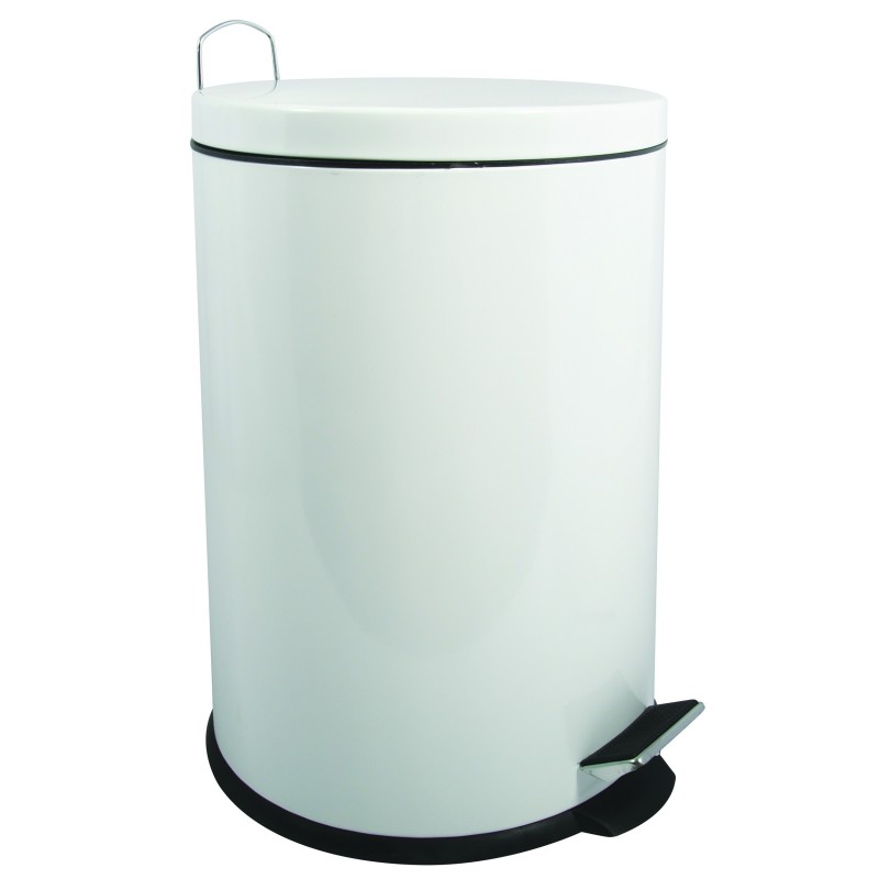 spirella Poubelle à  pédale Acier 20L Blanc MSV