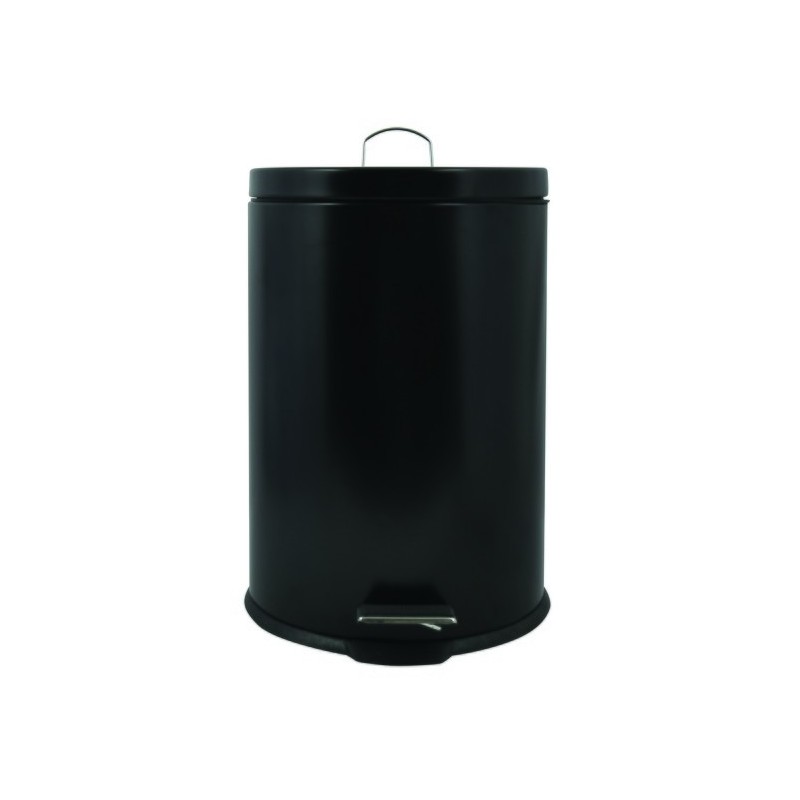 Spirella Poubelle à  Pédale Acier 20L Noir Mat MSV