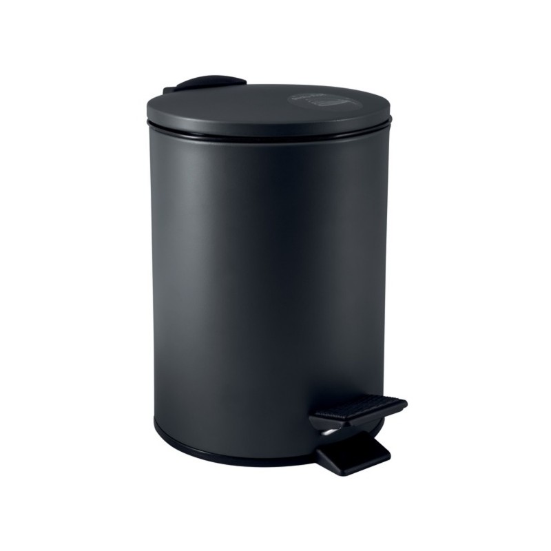 spirella Spirella Poubelle à  pédale Acier ADELAR 3L Noir Mat