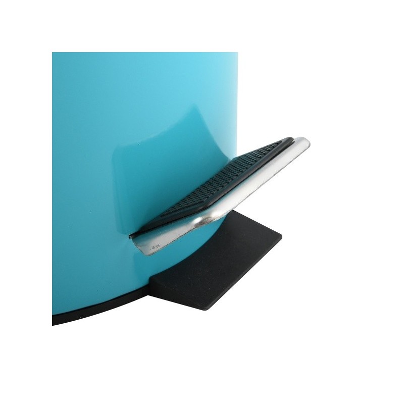 Spirella Poubelle à  Pédale Inox 12L Bleu MSV