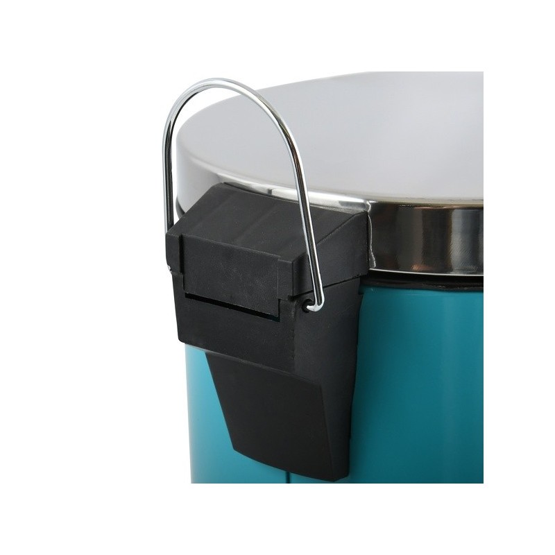 Spirella Poubelle à  Pédale Inox 12L Bleu MSV