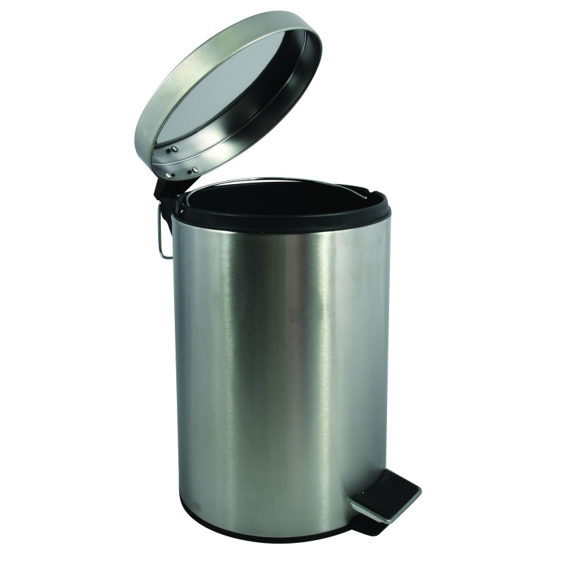 Spirella Poubelle à  Pédale Inox 12L Gris MSV
