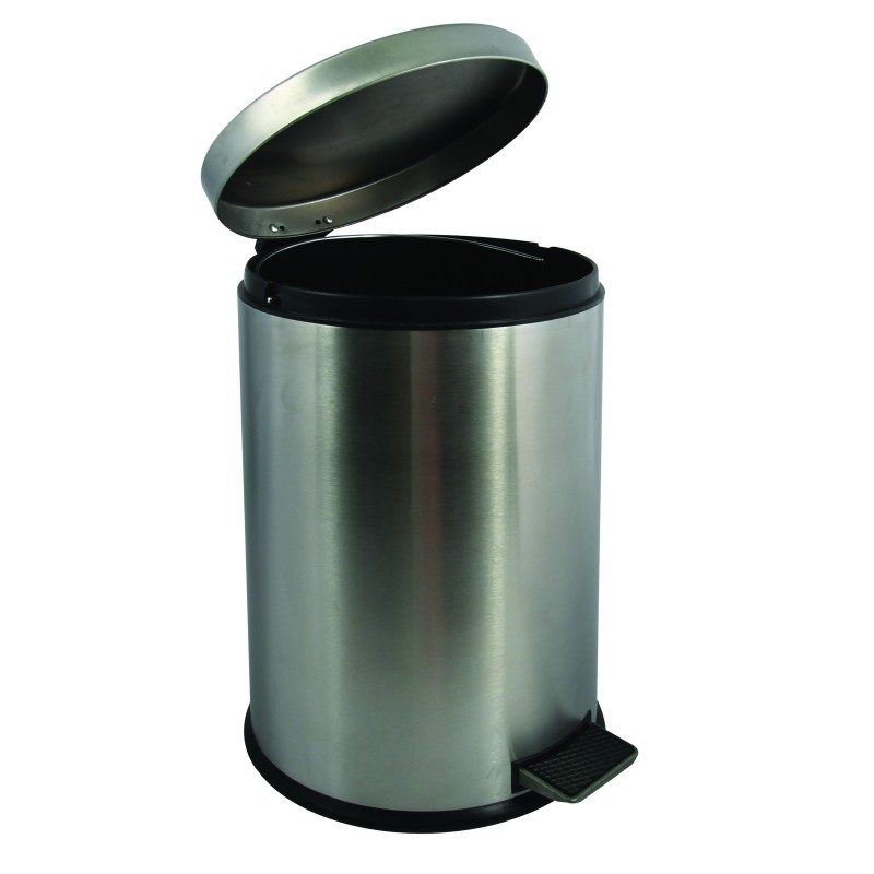 Spirella Poubelle à  Pédale Inox 20L Gris MSV