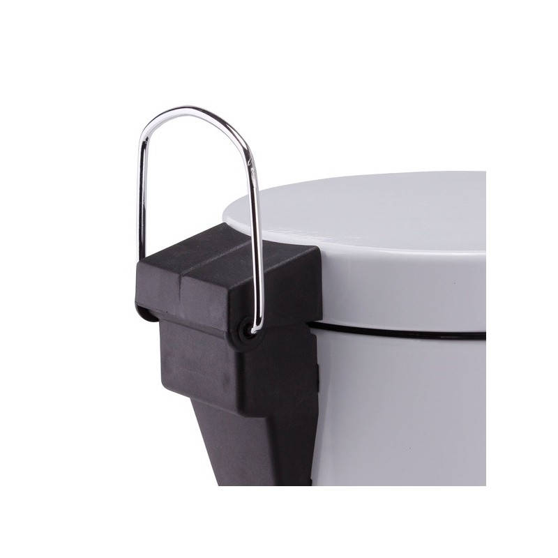 Spirella Poubelle à  Pédale Inox 3L Blanc MSV