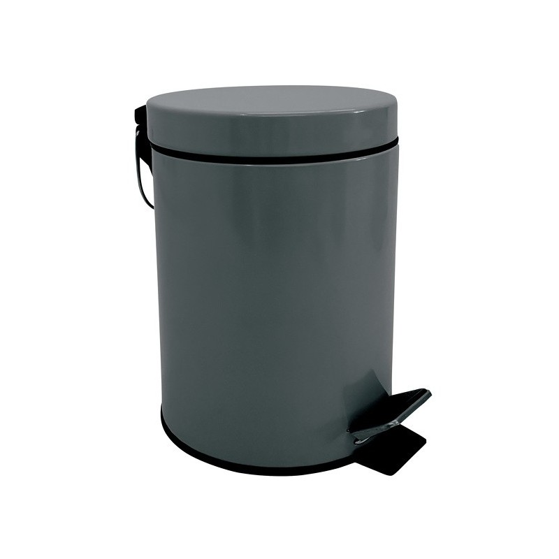 spirella Poubelle à  pédale Inox 3L Gris Foncé MSV