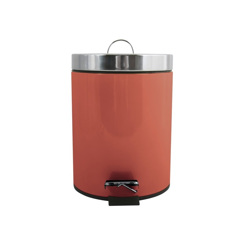 Spirella Poubelle à  Pédale Inox 3L Terracotta MSV