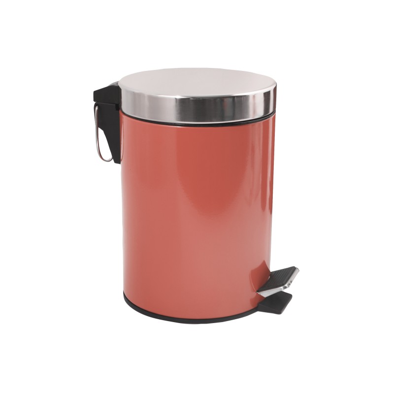 spirella Poubelle à pédale Inox 3L Terracotta MSV