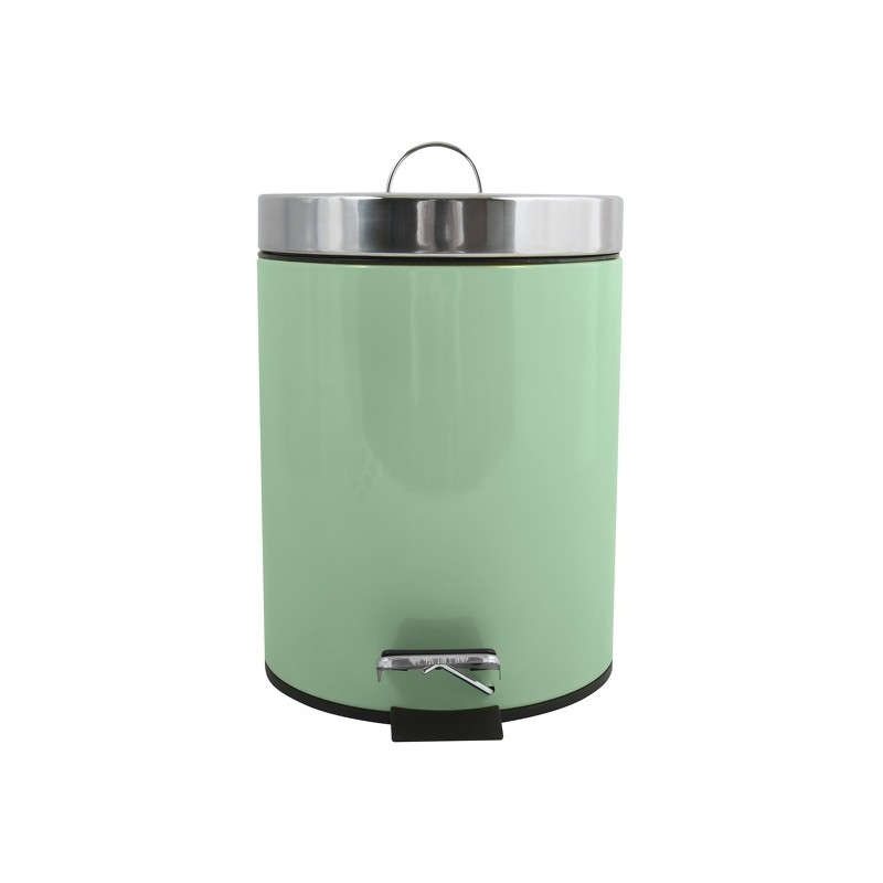 Spirella Poubelle à  Pédale Inox 3L Vert Basil MSV