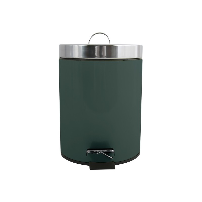 Spirella Poubelle à  Pédale Inox 3L Vert Foncé MSV
