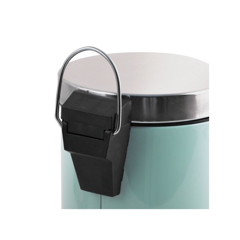 Spirella Poubelle à  Pédale Inox 3L Vert Pastel MSV