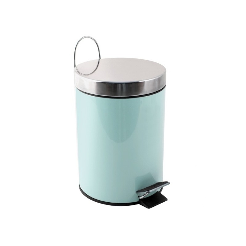 spirella Poubelle à  pédale Inox 3L Vert Pastel MSV