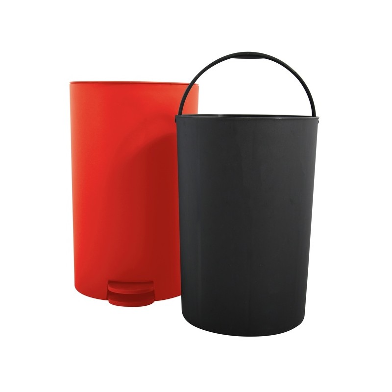 Spirella Poubelle à  Pédale OSAKI 3L Rouge Mat MSV