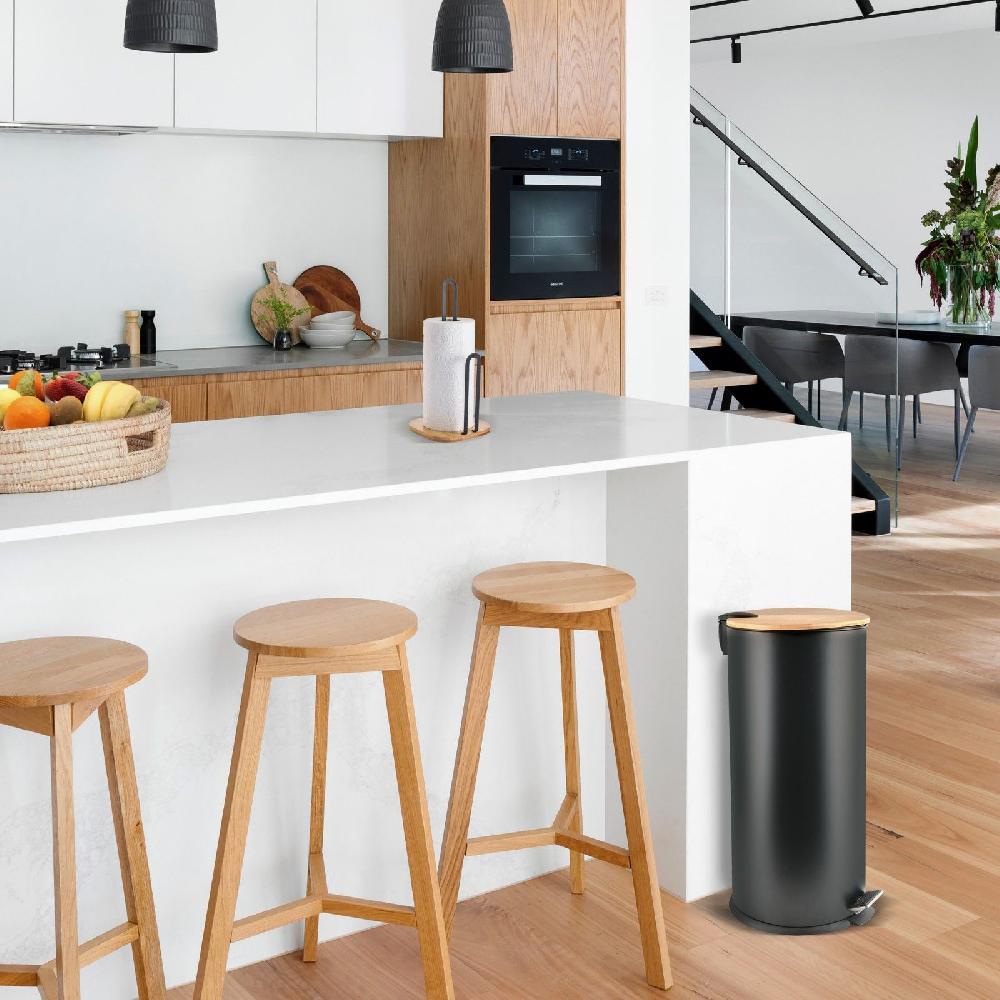 Spirella Poubelle Adonis Noir Matt 30L Spirella