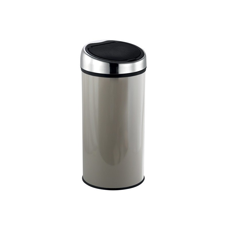 spirella Poubelle Touch Inox 30L Taupe MSV