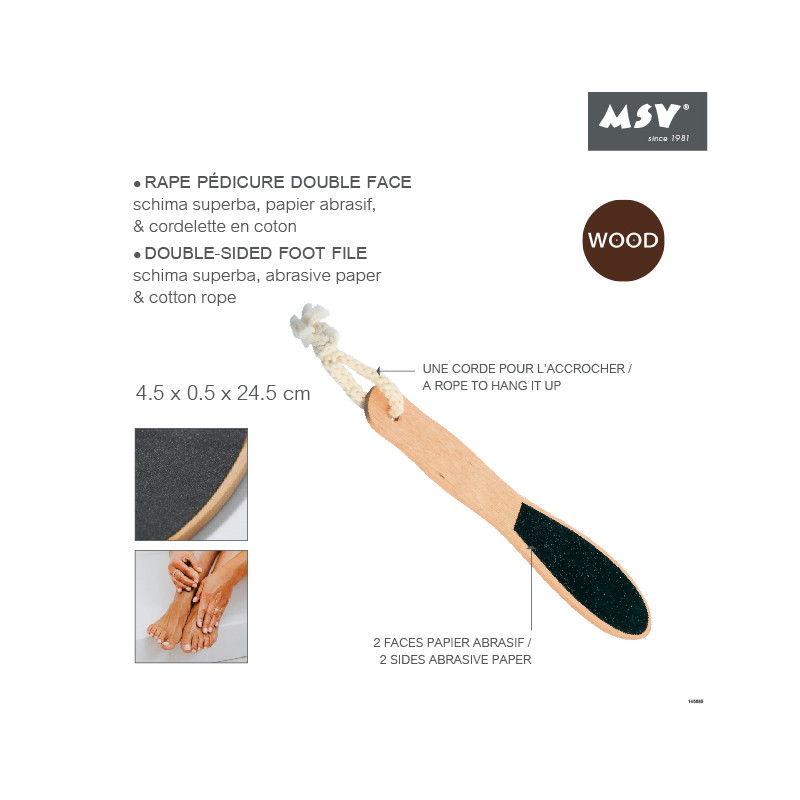 Spirella Rape Double Face Pour Les Pieds MSV