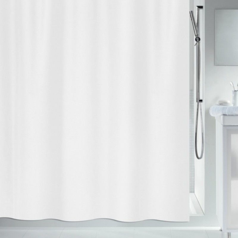 spirella Spirella Rideau de douche Polyester PRIMOBIO ACTIVE 180x180cm Blanc