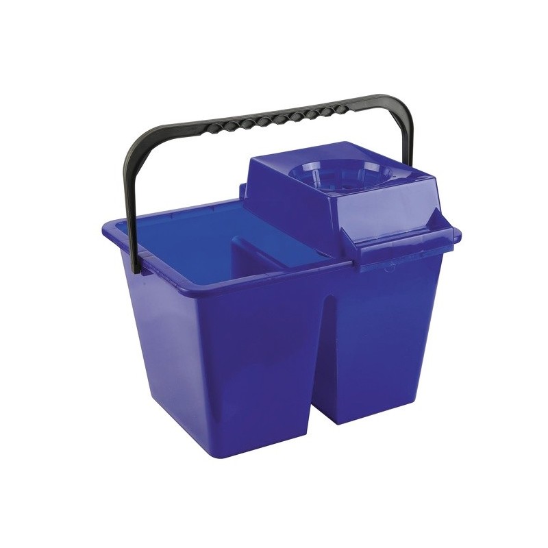 spirella Seau bibac avec essoreur 14L Bleu MSV