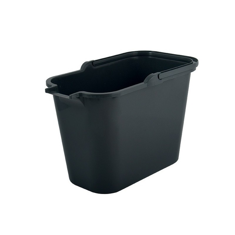 spirella Seau rectangulaire 12L PP Gris MSV