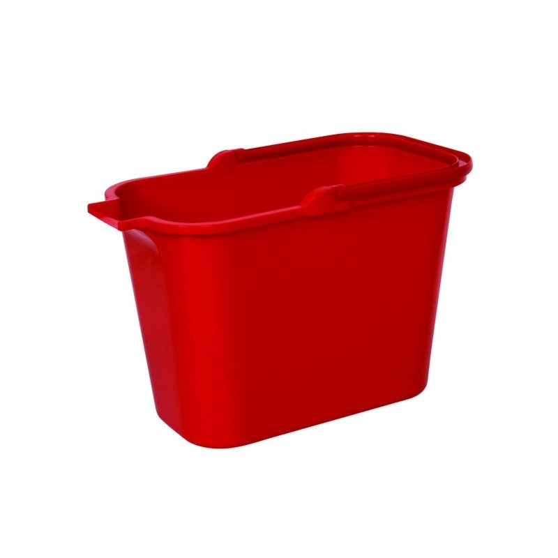 spirella Seau rectangulaire PP 14L Rouge MSV
