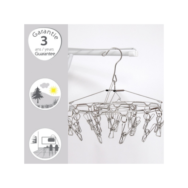 Spirella Séchoir à  Chaussettes Rond En Inox MSV